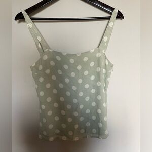 Anthropologie Capulet Sage Green Side Zip Tank